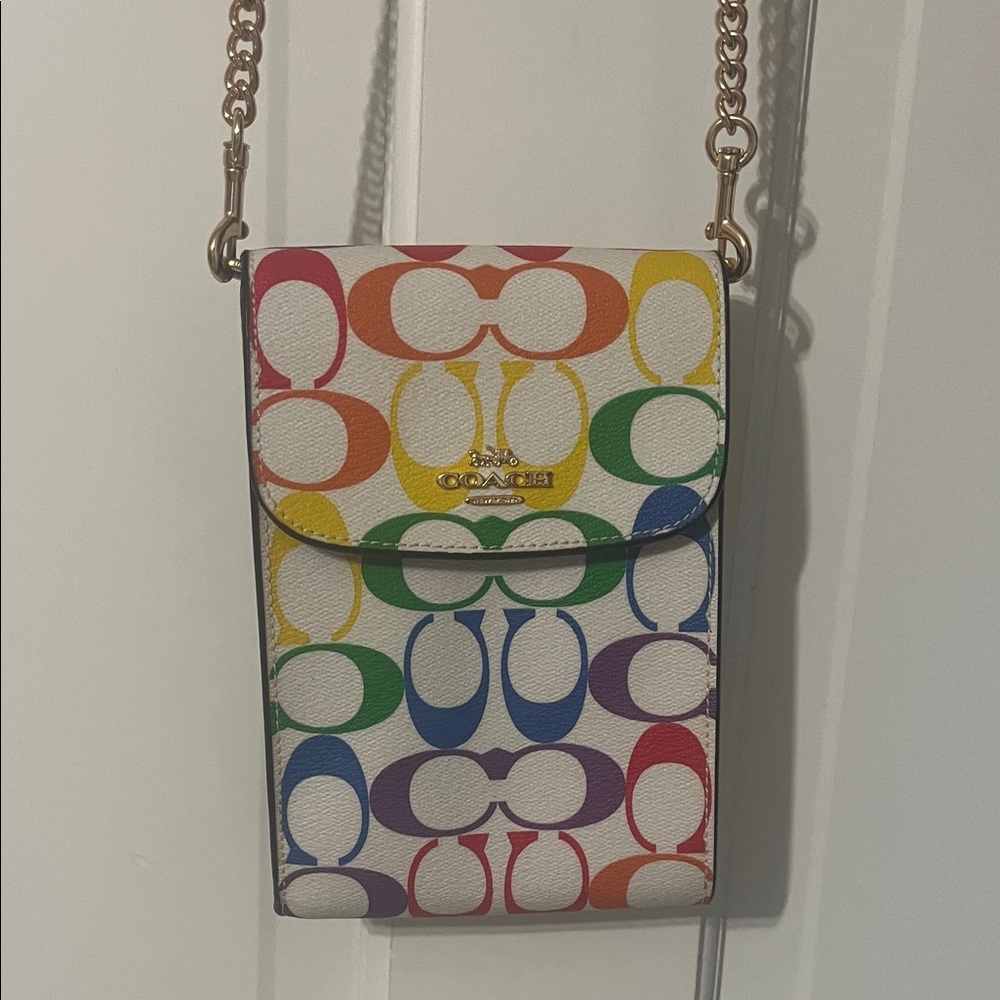 Coach Rainbow Logo Crossbody Bag